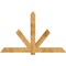 Ekena Millwork Kennewick Rough Sawn Timber Gable Bracket, Western Red Cedar, 84"W x 53"H x 4"D x 6"F, 15/12 Pitch GBW084X53X0406KEN00RWR - alternate 1